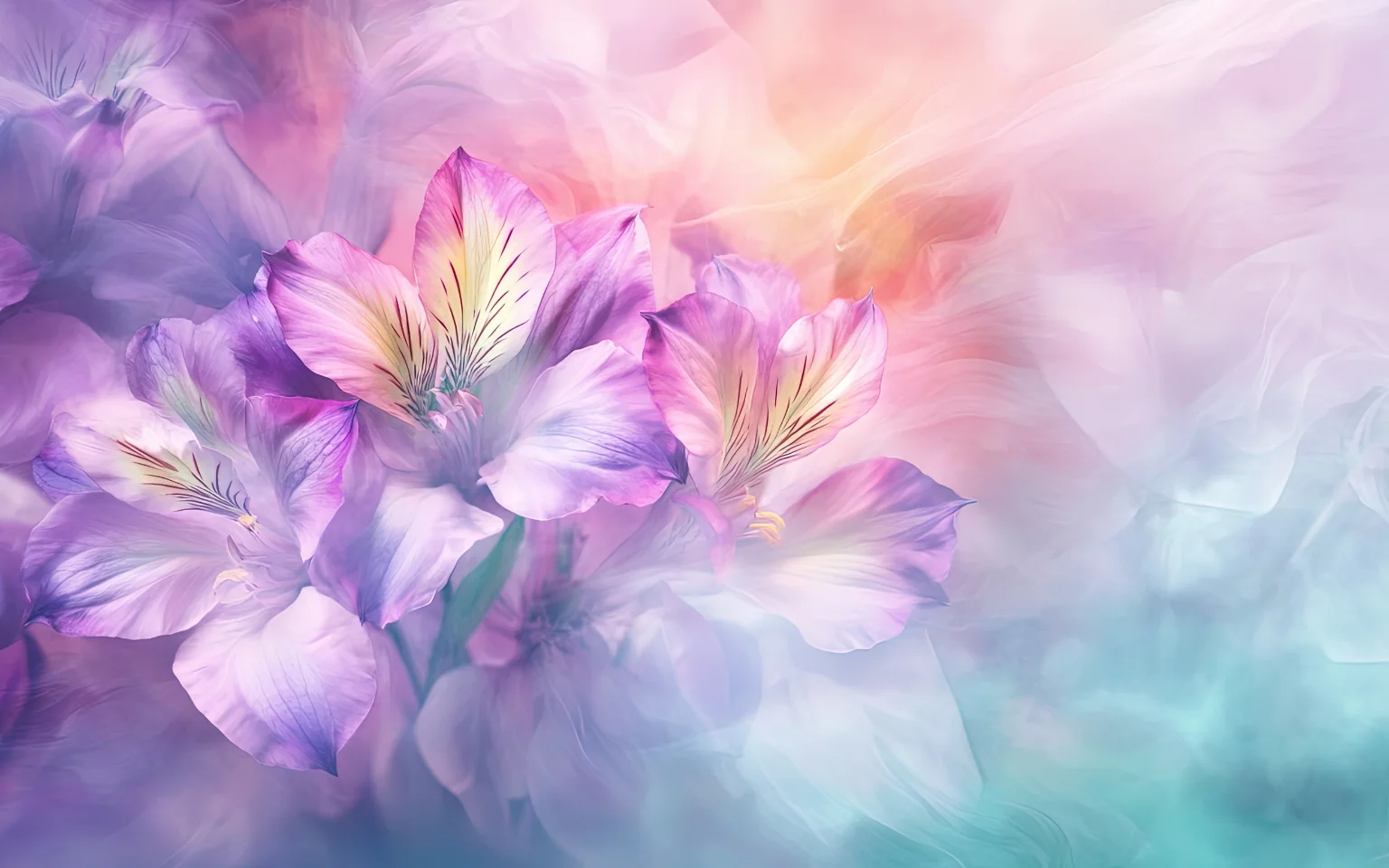 Flowers Adorning Wall